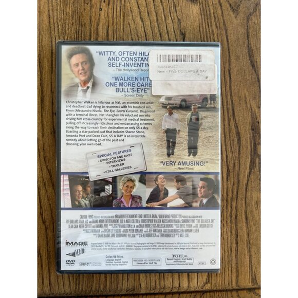 "$5 A Day" DVD Comedy Christopher Walken Sharon Stone 2008 Sealed New - Picture 2 of 3